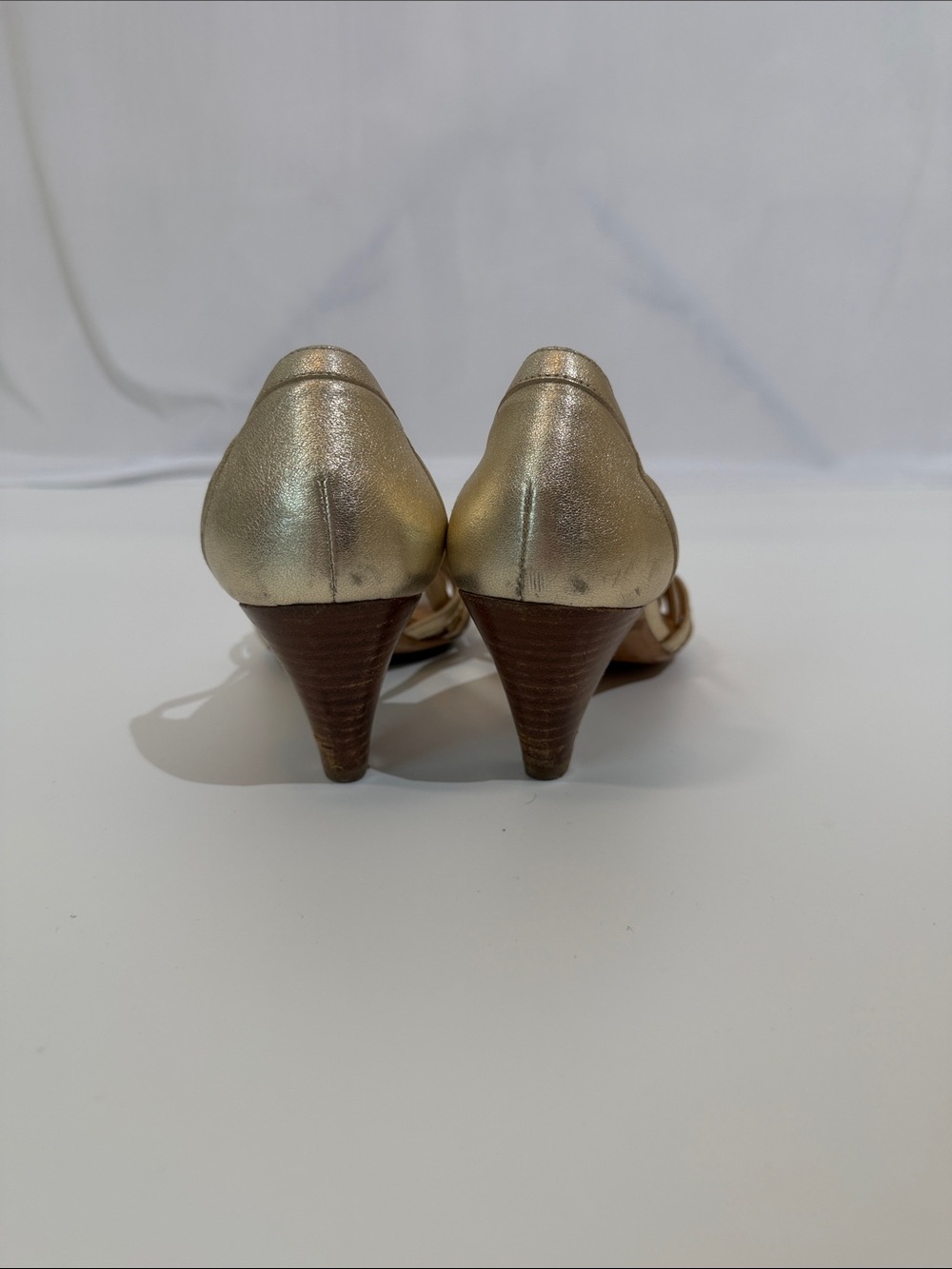 Sezane Monroe Sandals Gold Metallic Size 39 - Picture 4 of 10